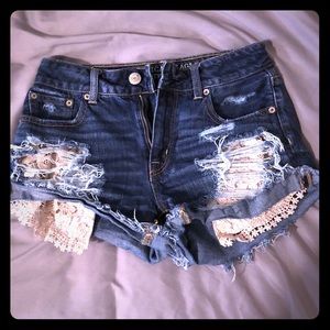 American Eagle high waisted shorts